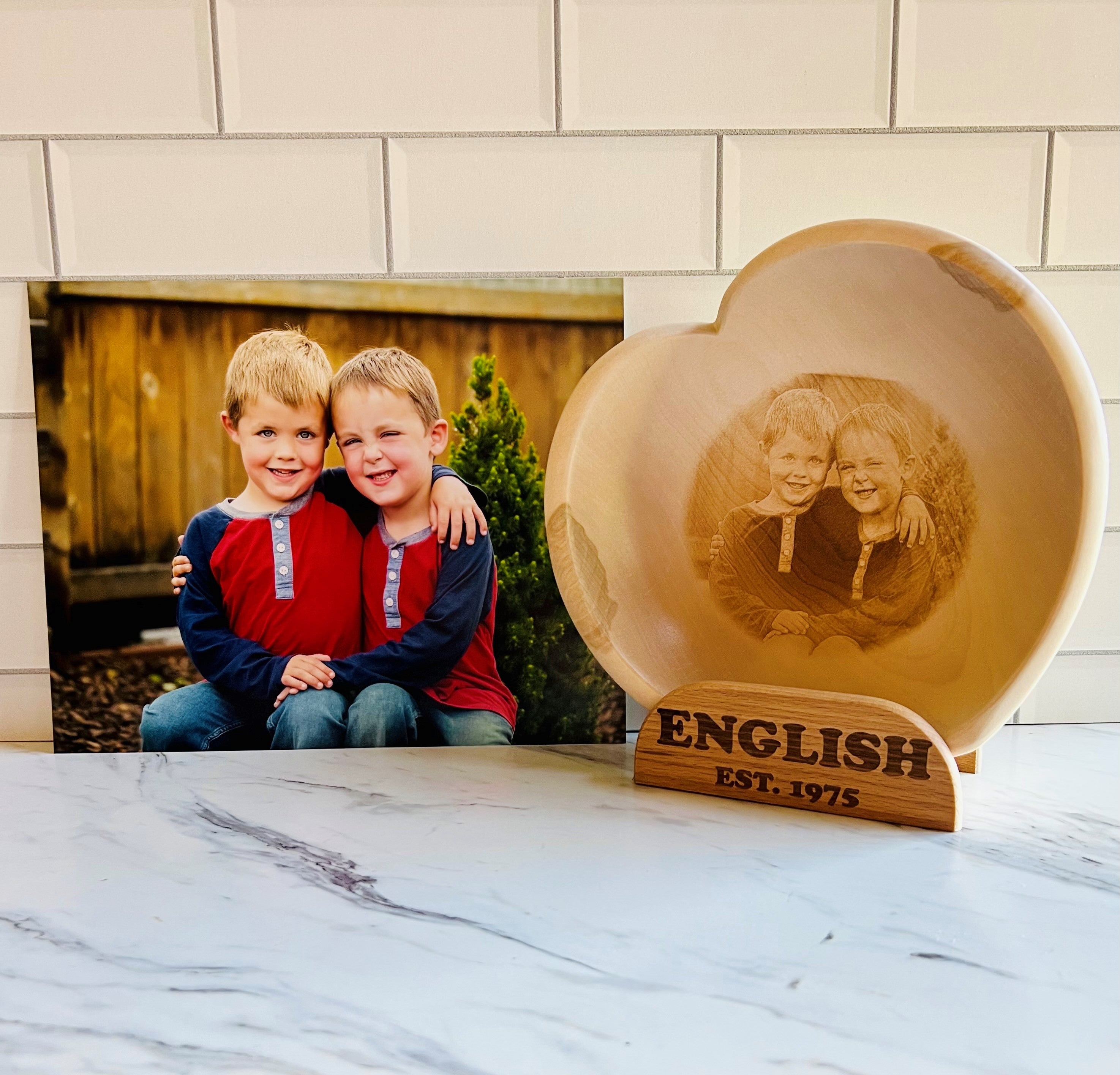 Bowl with Engraved Photo