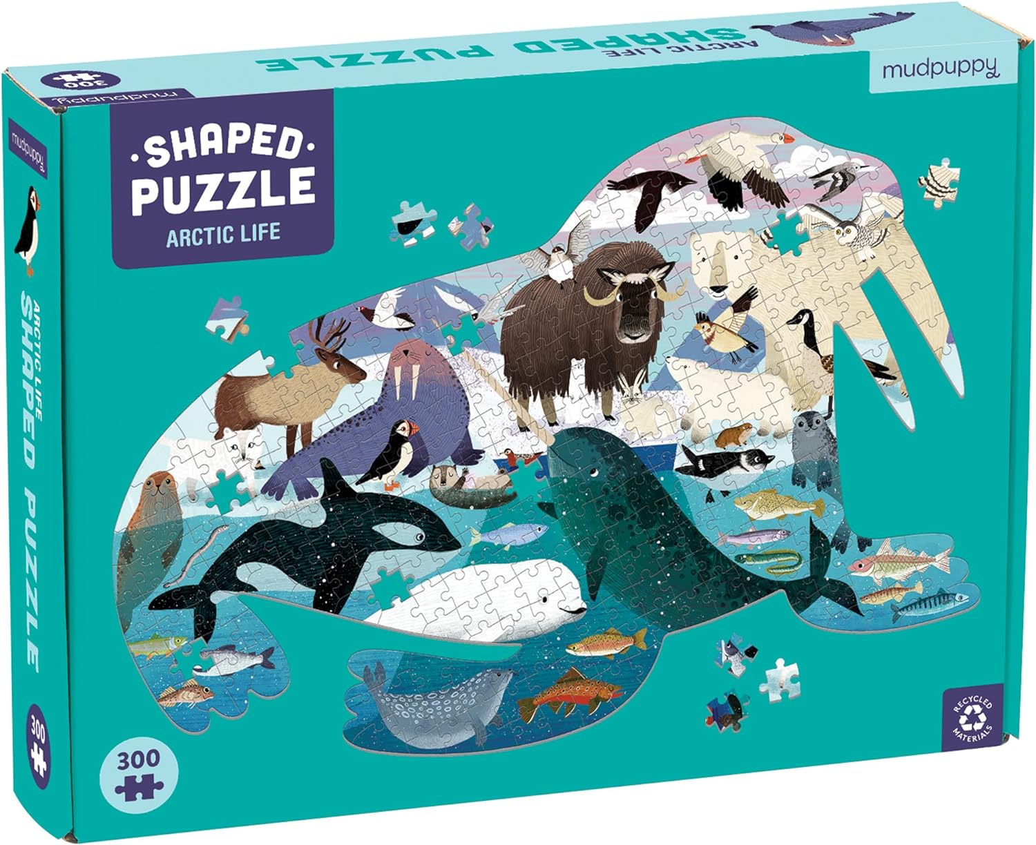 Arctic Life 300 Piece Shaped Scene Puzzle