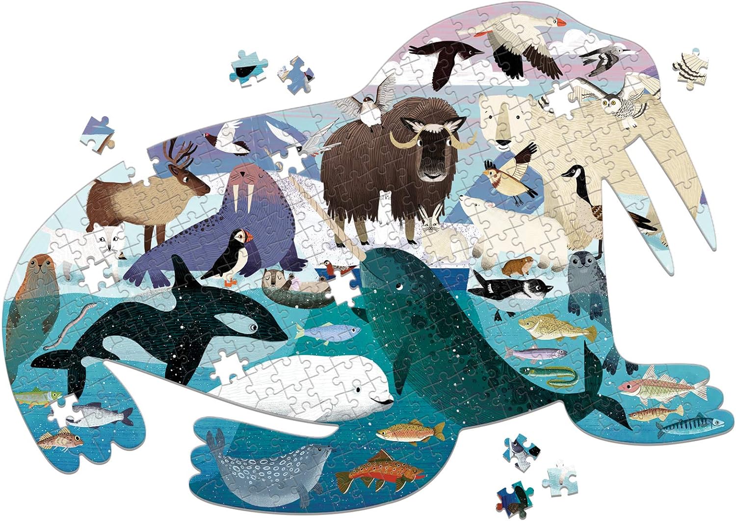 Arctic Life 300 Piece Shaped Scene Puzzle