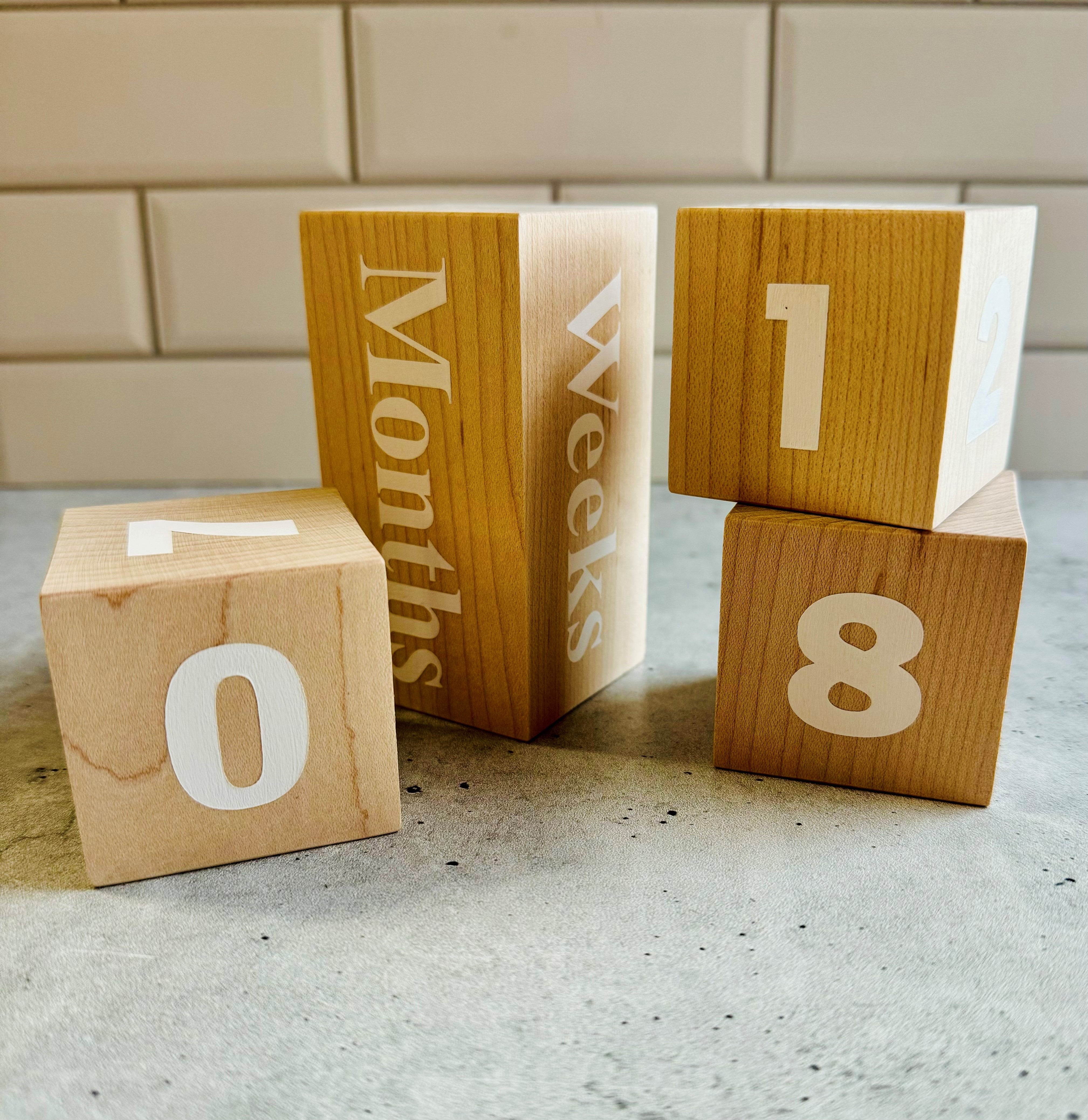 Baby Milestone Blocks