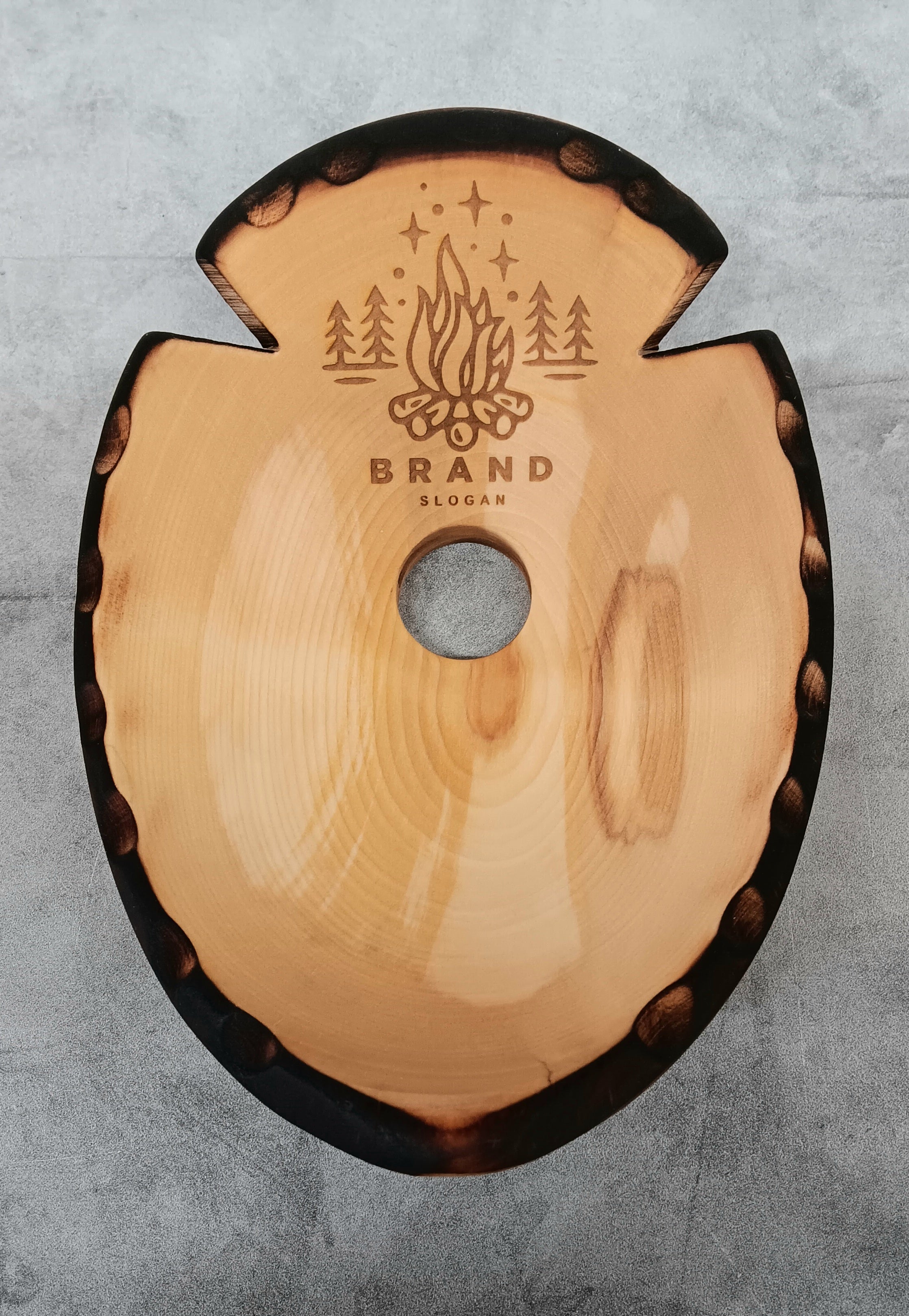 Custom Arrowhead Logo Wine Bottle Holder