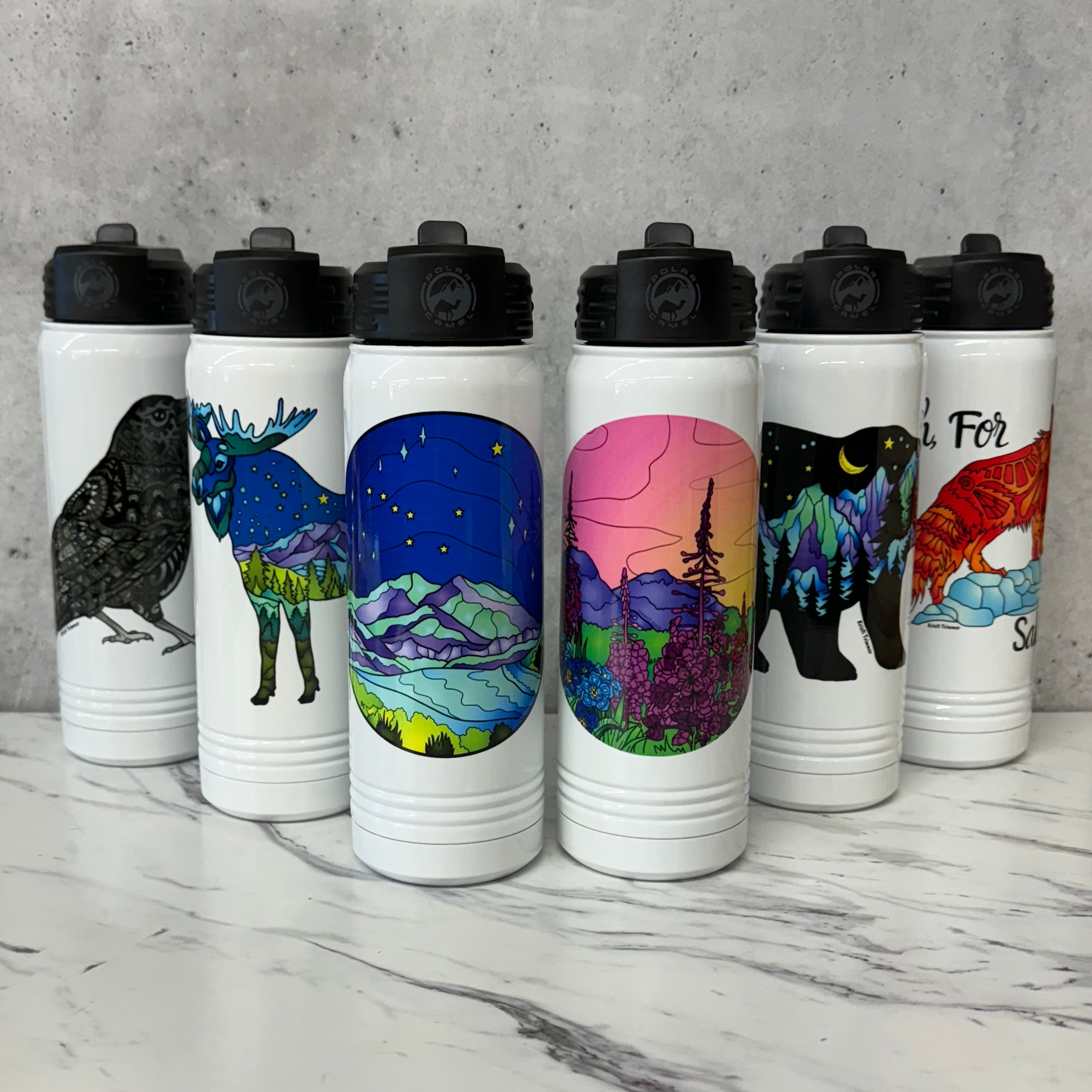 Alaska Wild & Free 20oz Water Bottle