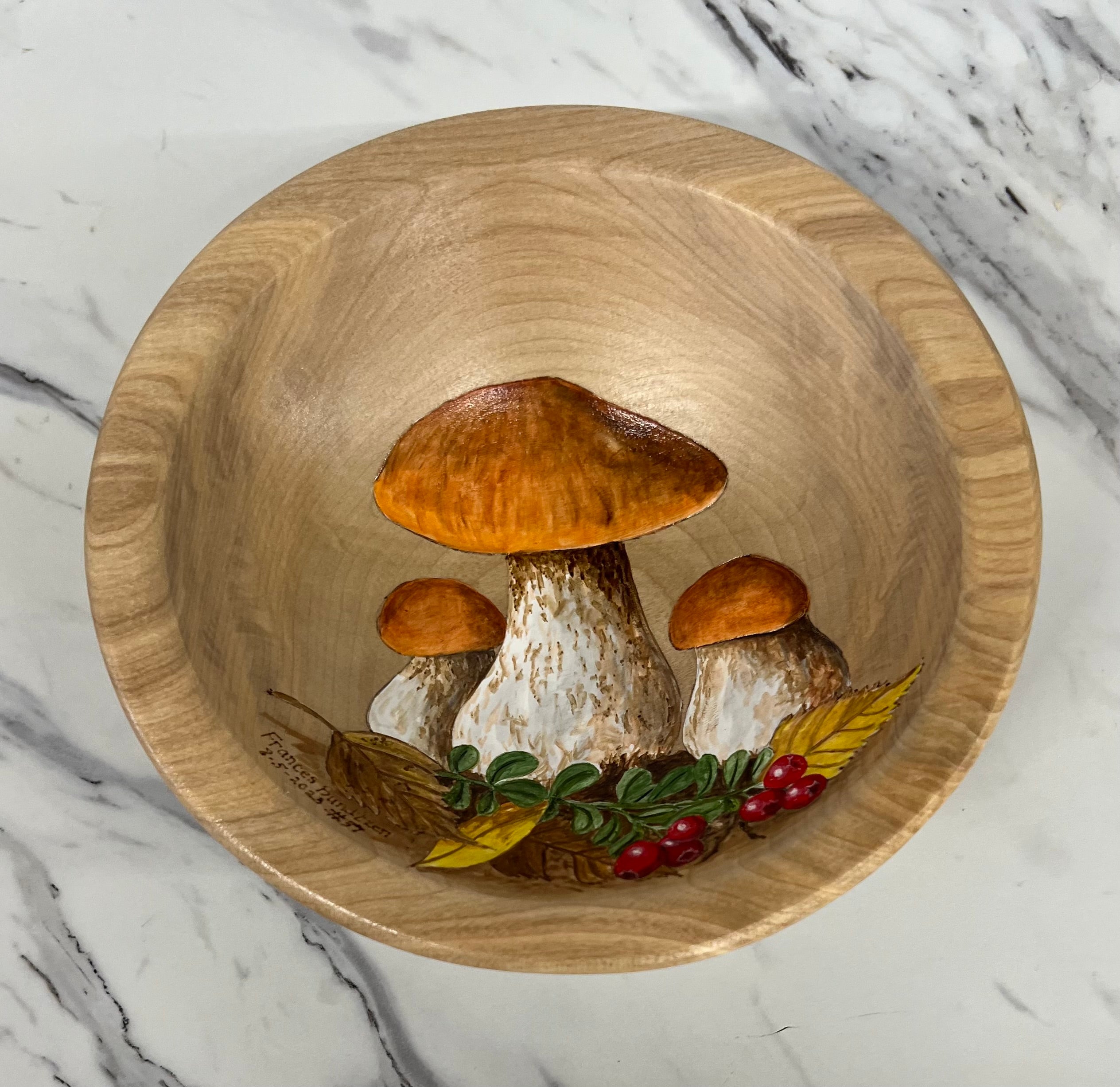 Mushroom Art Bowl