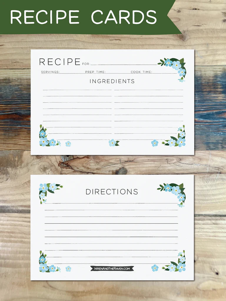 Recipe Card Set