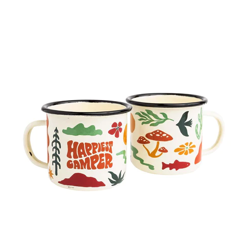 Happiest Camper Enamel Mug