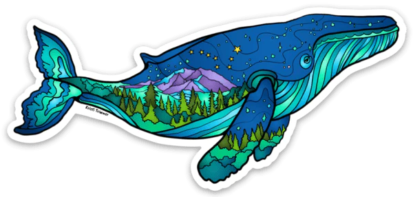 Alaska Wild & Free Giant Sticker