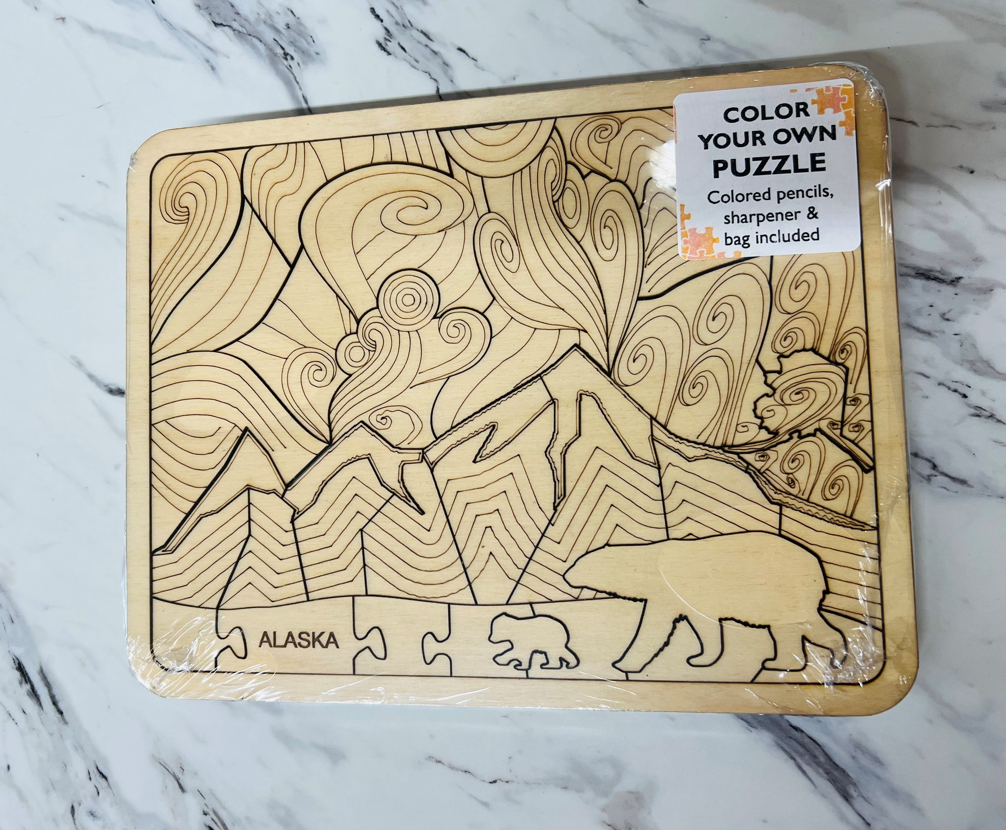 Wooden Coloring Puzzles