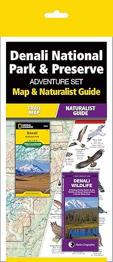 Denali National Park & Preserve Adventure Set: Trail Map & Wildlife Guide