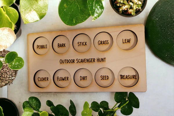 Outdoor Scavenger Hunt Board