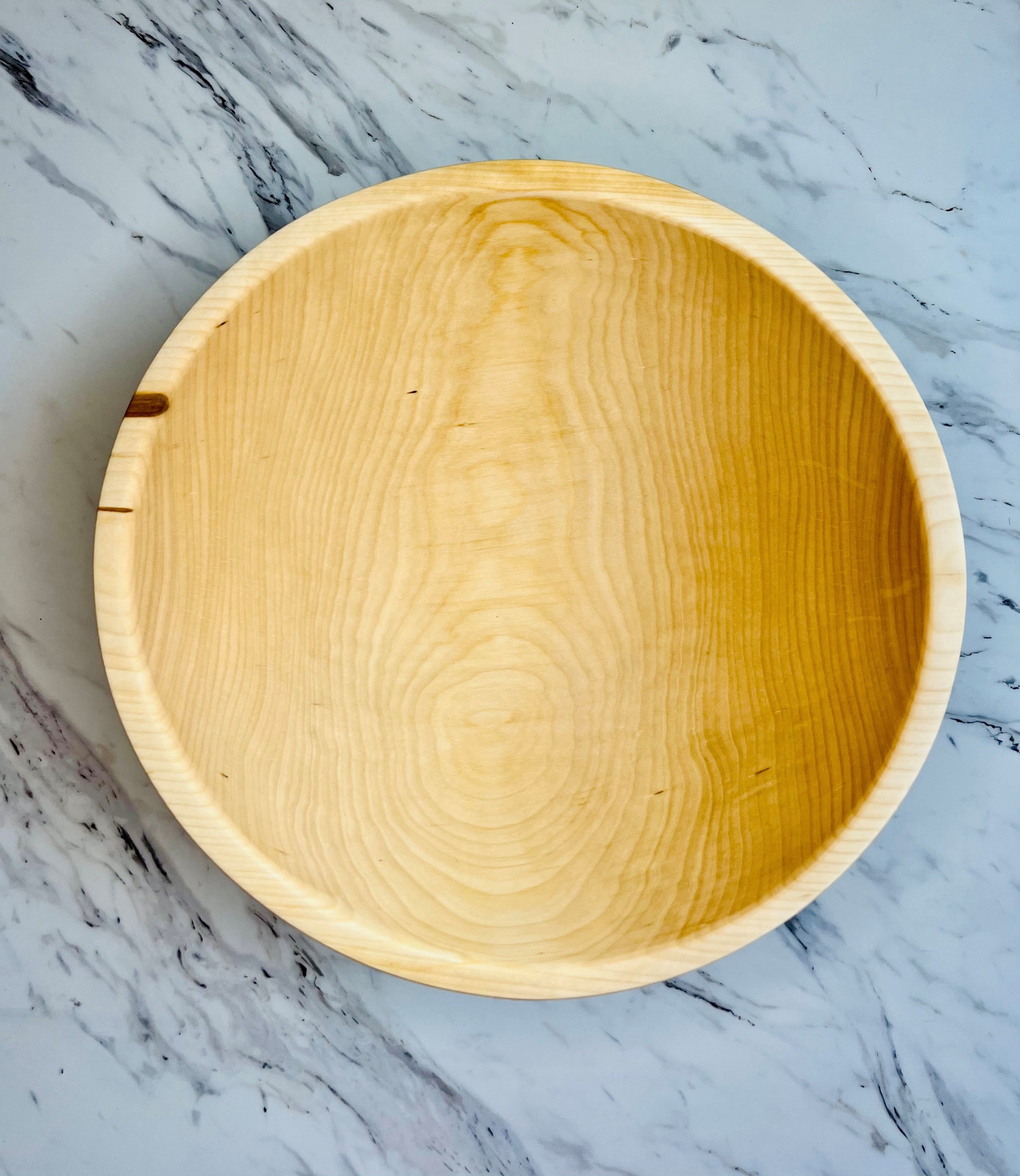 Classic Wooden "Clear" Round Bowl - Plain and Engraved