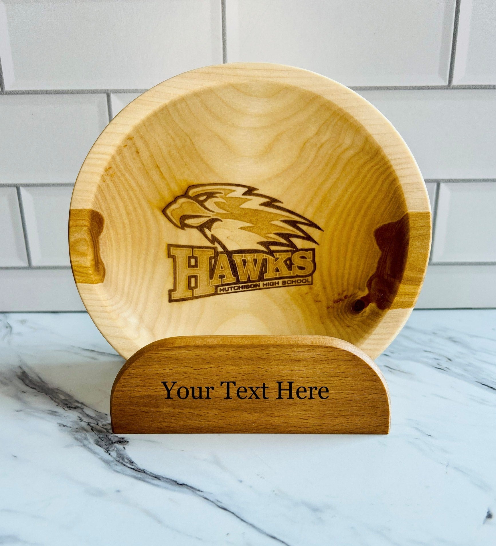 Custom Logo Bowl & Stand