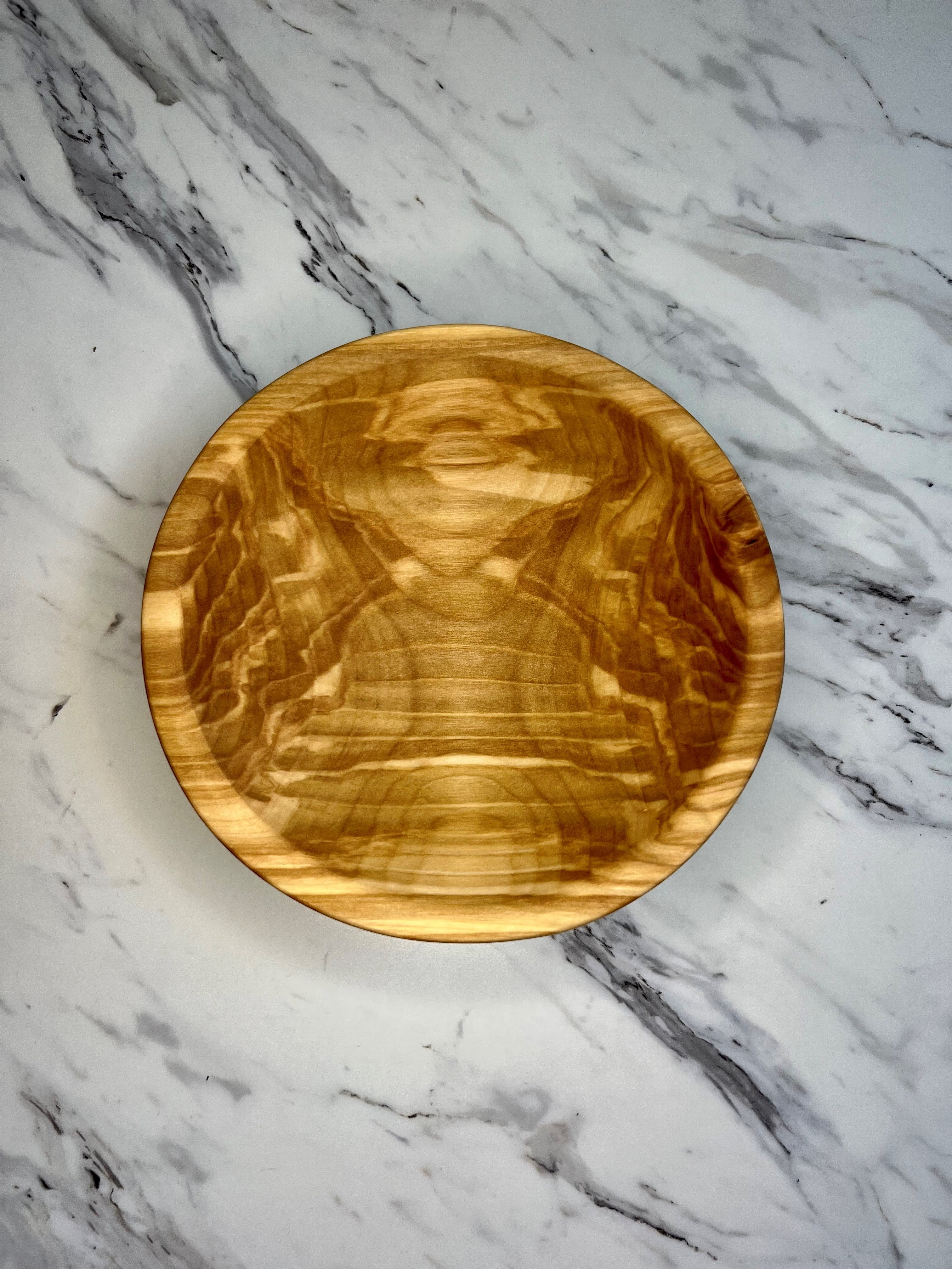 Classic Wooden "Clear" Round Bowl - Plain and Engraved