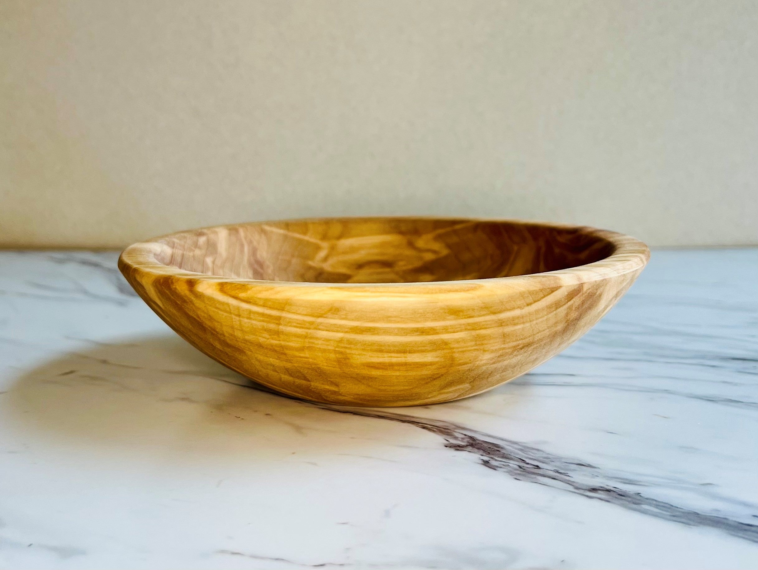 Classic Wooden "Clear" Round Bowl - Plain and Engraved