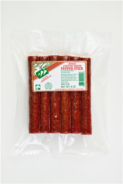 Alaska Sausage Co. Moose Country Brand Pepper Stick