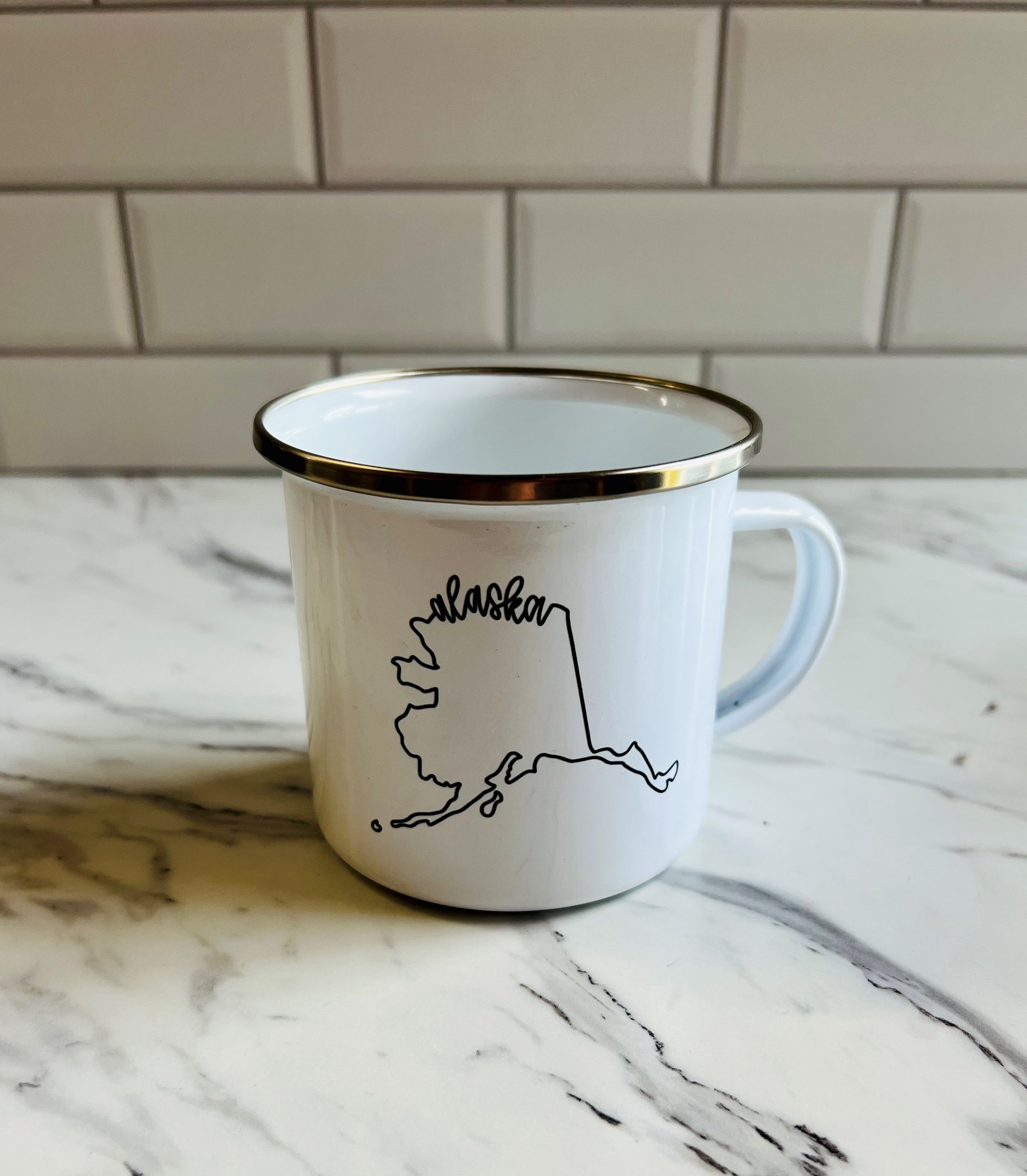 Fairbanks or Alaska Enamel Mug