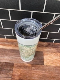 Alaska Map Metal Tumbler