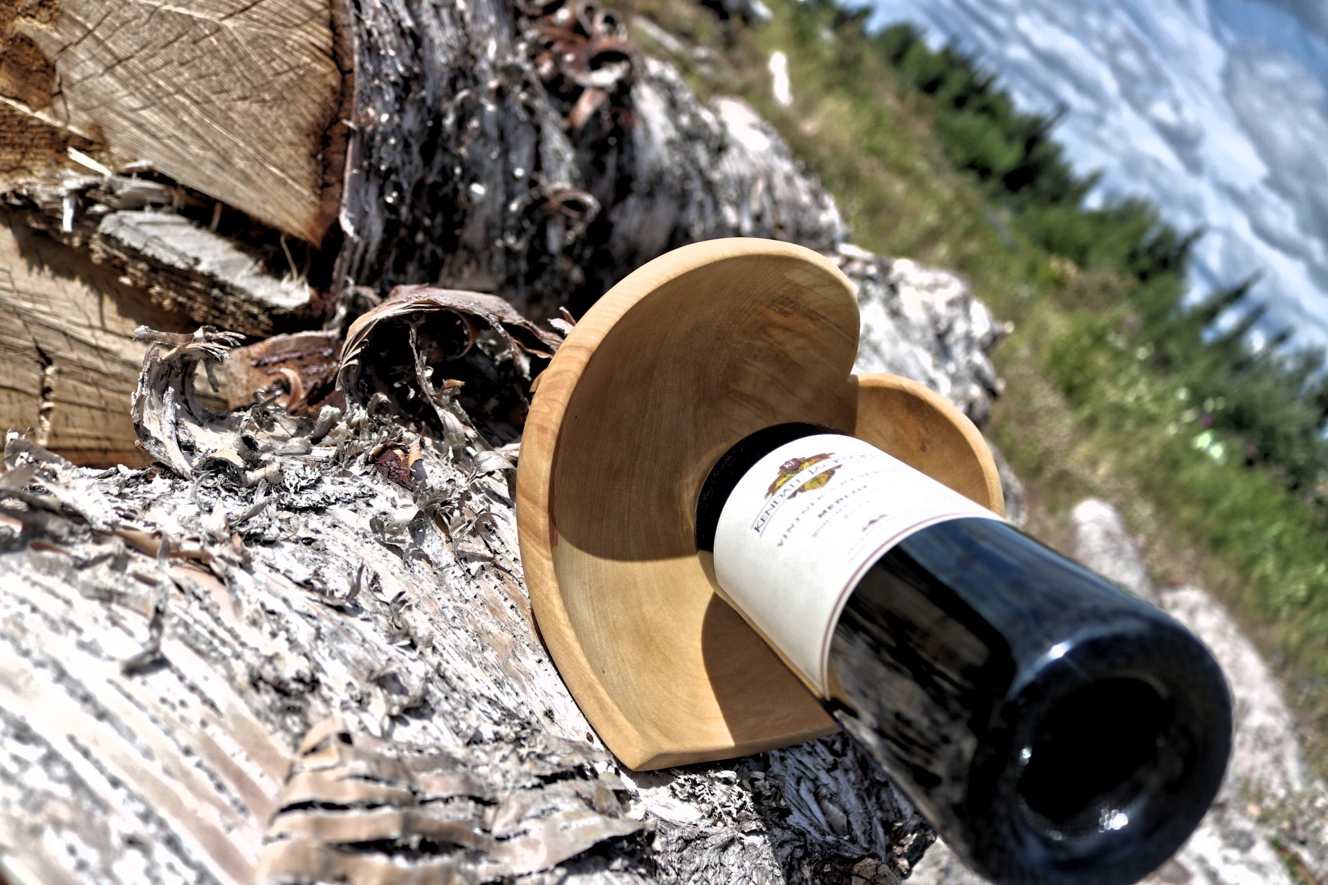 Hand-made Wine Bottle Holder - Heart