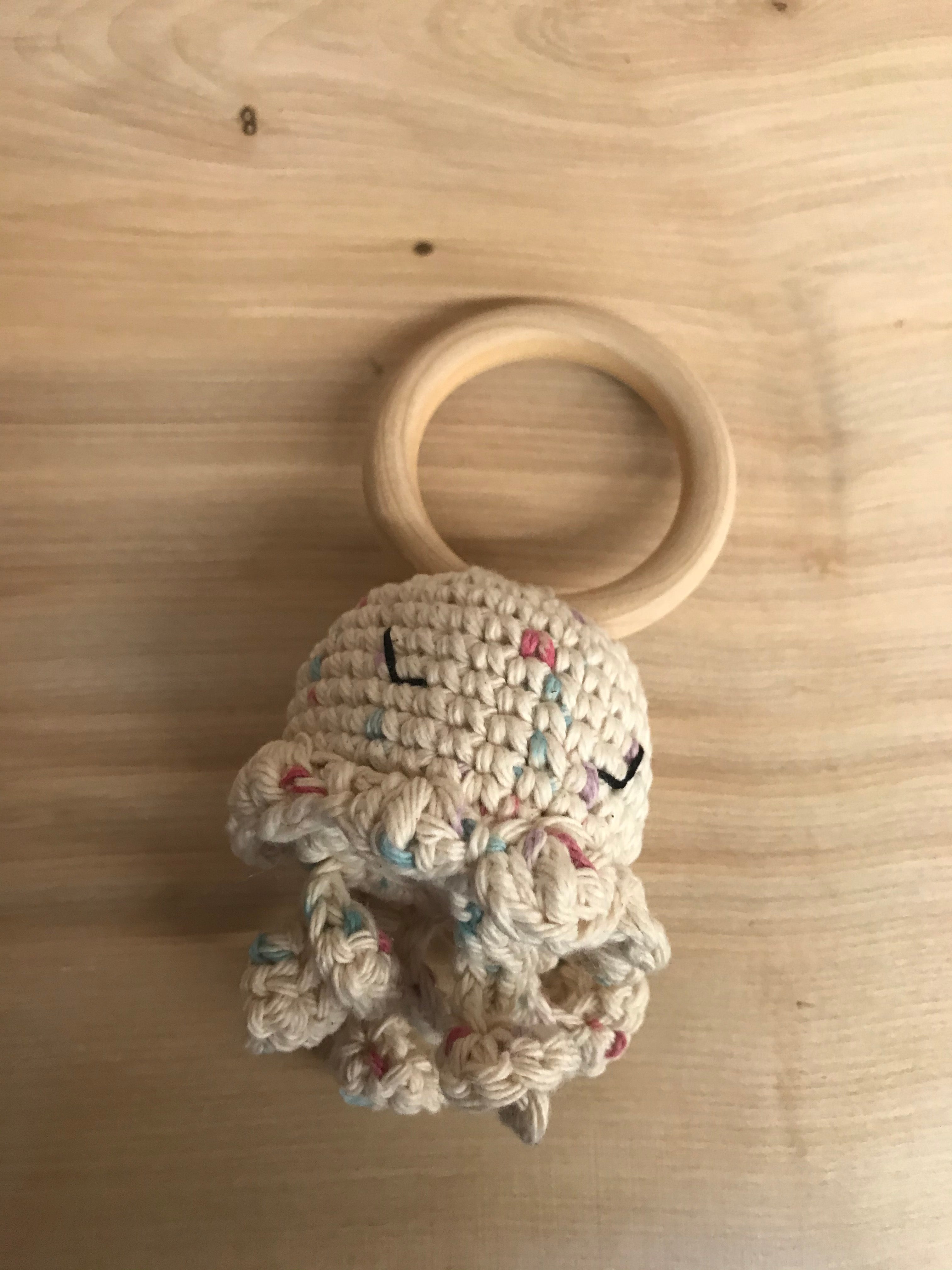 Handmade Teething Rattle