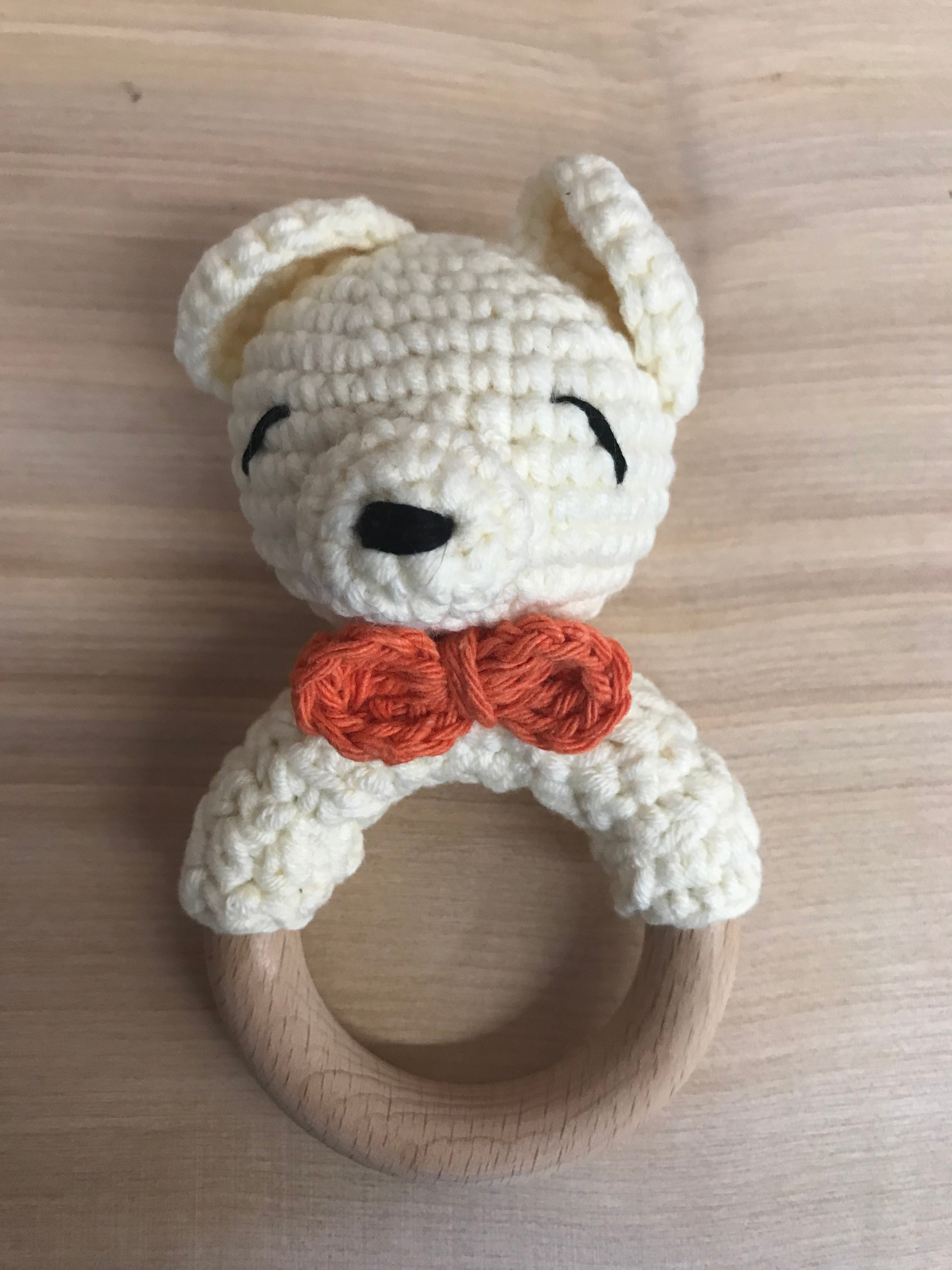 Handmade Teething Rattle