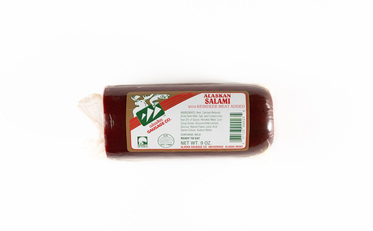 Alaska Sausage Co. Salami with Reindeer Meat