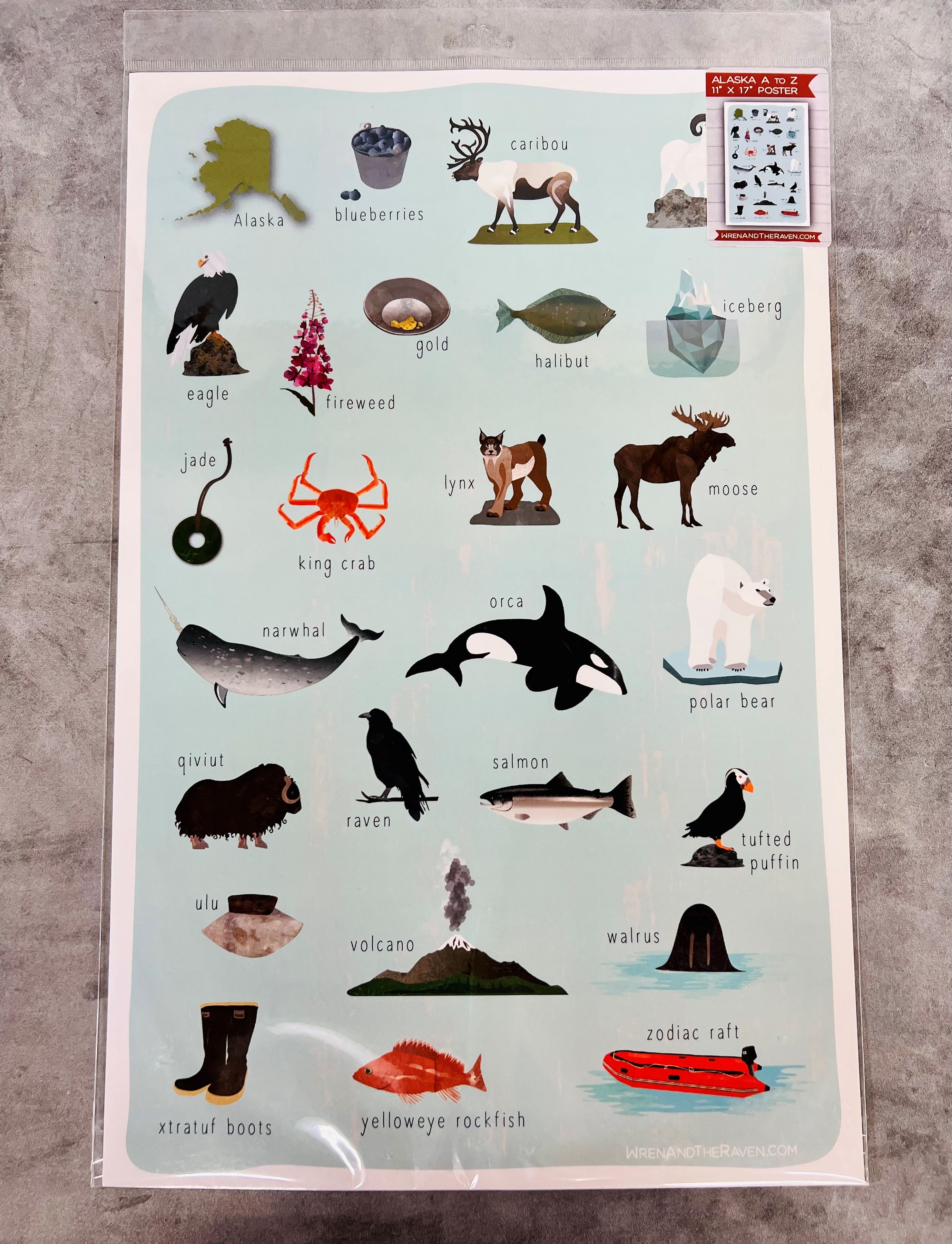 Alaska A to Z Poster