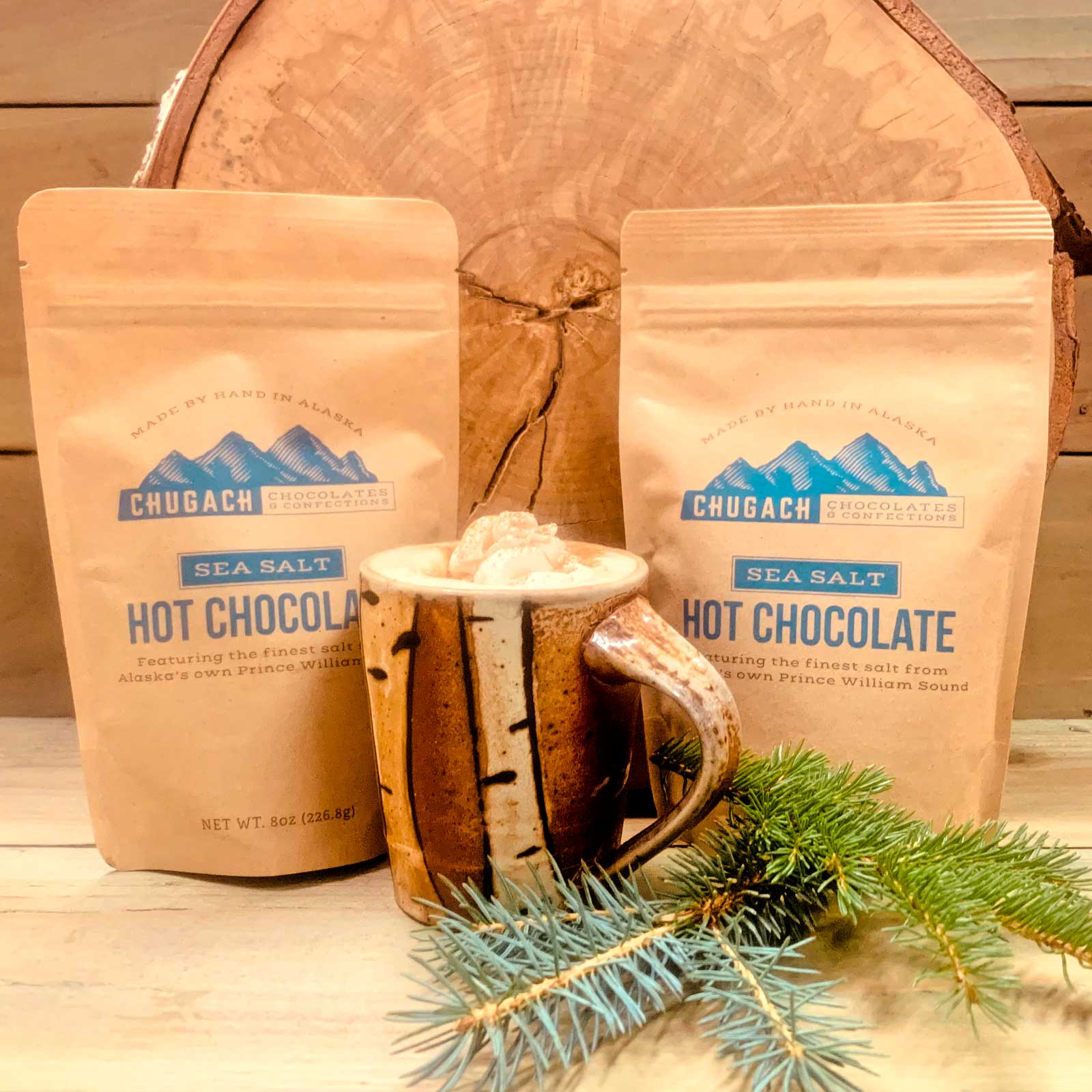 Chugach Chocolates Sea Salt Hot Chocolate 8 oz.