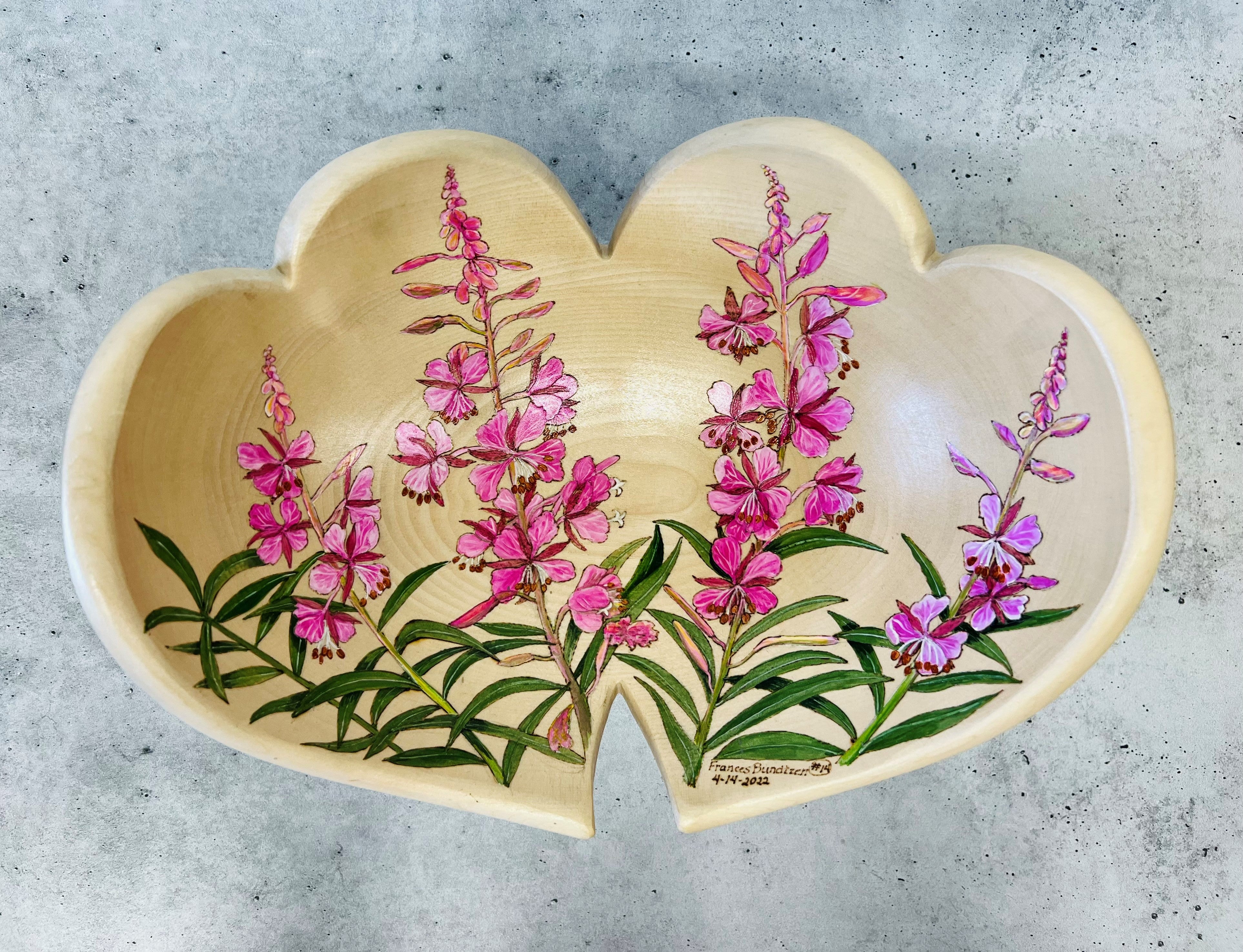 Fireweed Double Heart Bowl