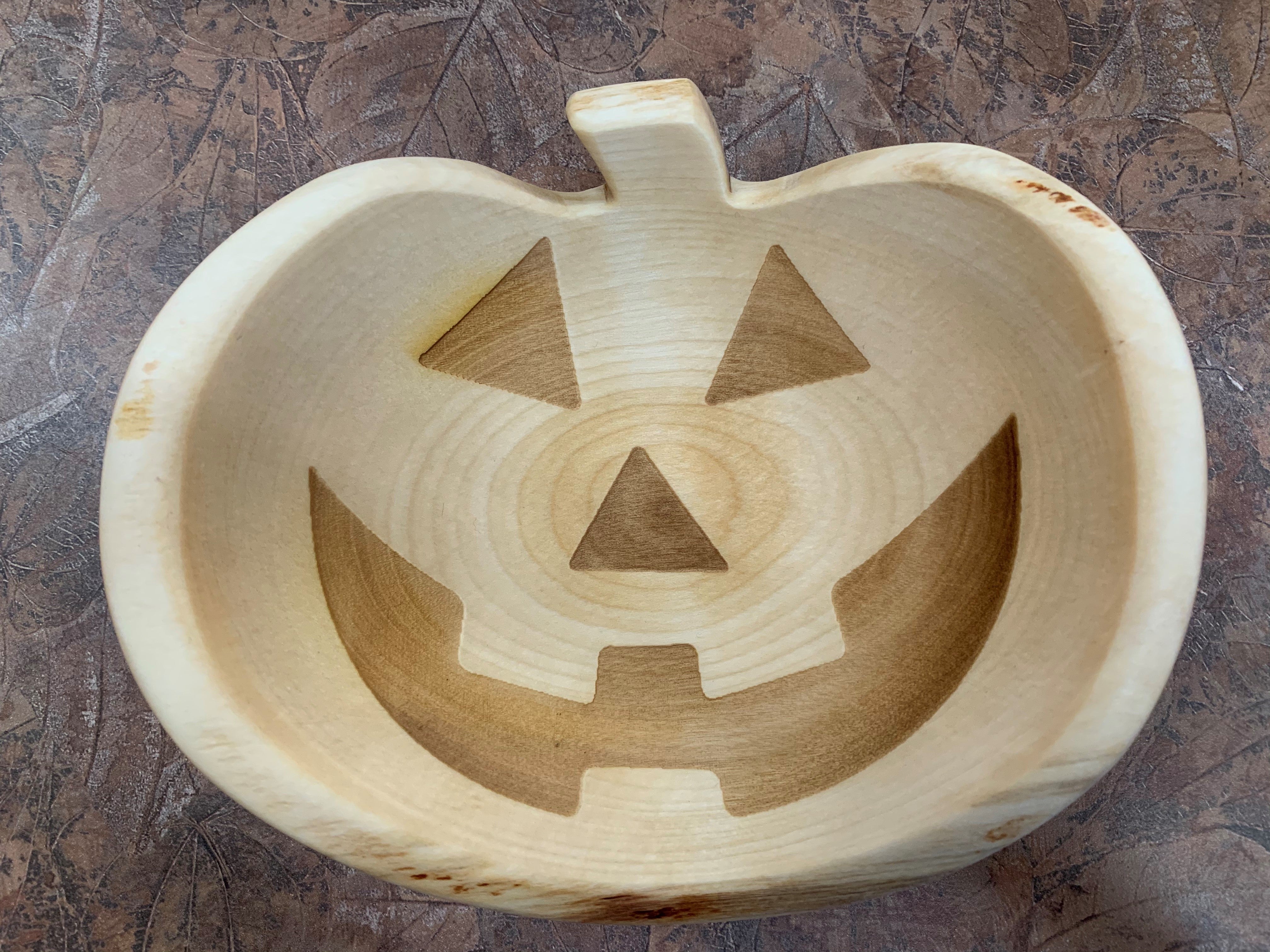 Engraved Pumpkin Bowls