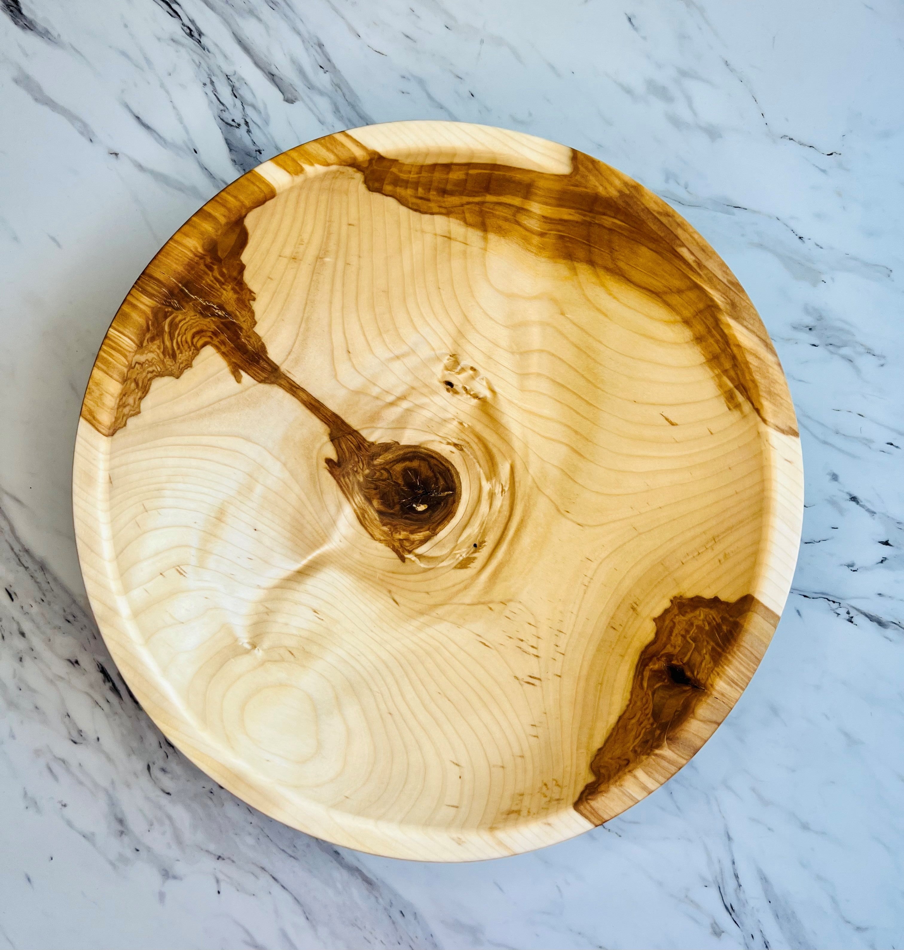 Wooden "Knotty But Nice" Round Bowl - Plain and Engraved