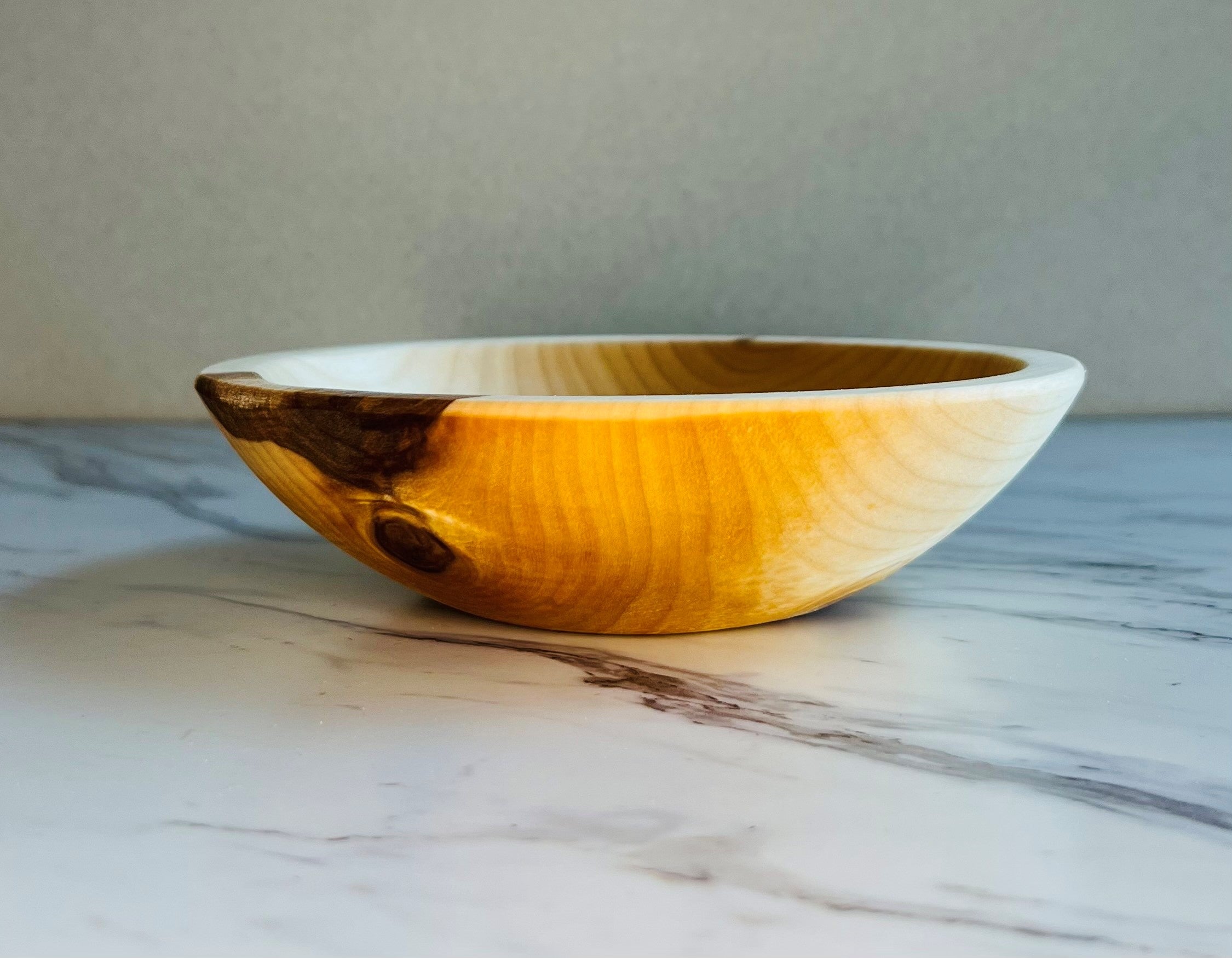 Wooden "Knotty But Nice" Round Bowl - Plain and Engraved