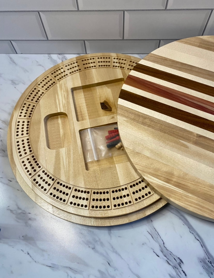 Lazy Susan Cribbage Board